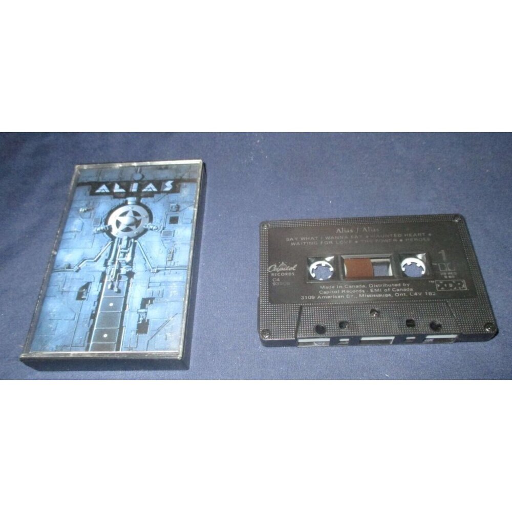 Alias- (self-titled album) on cassette (Capitol Records, Canada, 1990)